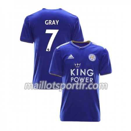 Maillot de Foot Leicester City Demarai Gray 7 Domicile 2018/19